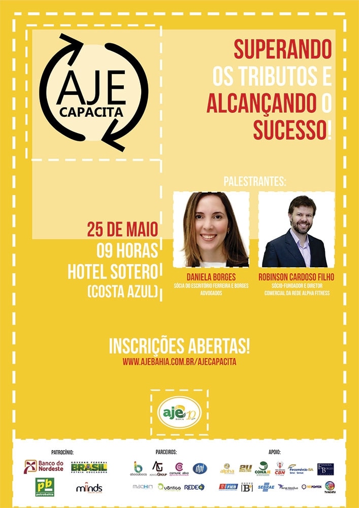 AJE Capacita terá case de sucesso da Rede Alpha Fitness em palestra