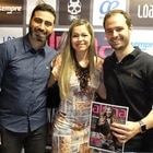 Leandro Maia, Patrícia Magalhães (Sempre Editora) e Leandro Cardoso (Rede Alpha Fitness). Foto Genilson Coutinho