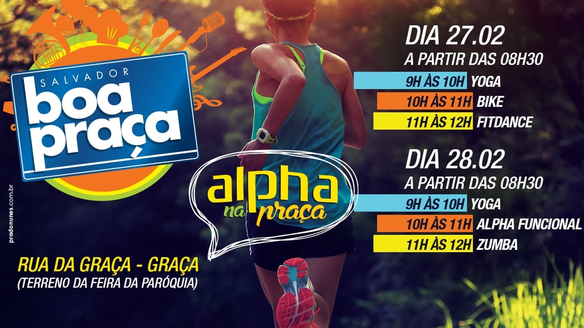 Rede Alpha Fitness leva atividades físicas para o Projeto Boa Praça